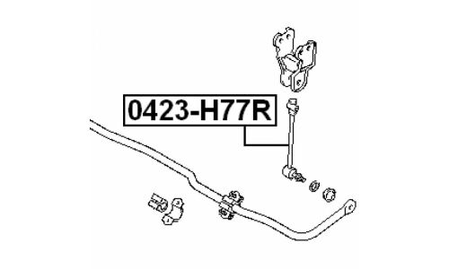 Стойка стабилизатора (линк) Febest, задняя, арт. 0423-H77R
