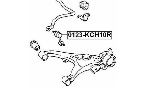 Стойка стабилизатора (линк) Febest, задняя, арт. 0123-KCH10R