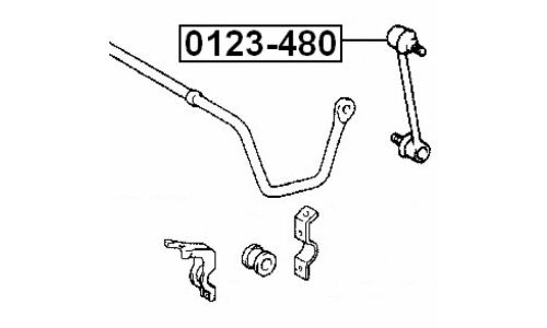 Стойка стабилизатора (линк) Febest, арт. 0123-480
