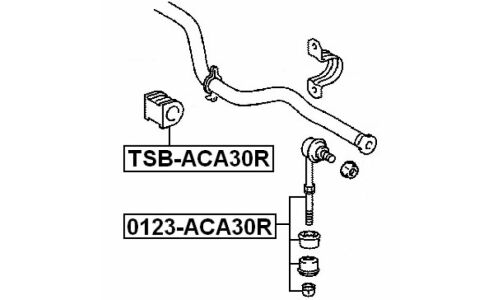 Стойка стабилизатора (линк) Febest, задняя, арт. 0123-ACA30R