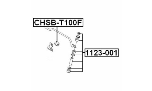 Стойка стабилизатора (линк) Febest, передняя, арт. 1123-001