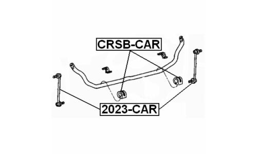 Стойка стабилизатора (линк) Febest, передняя, арт. 2023-CAR