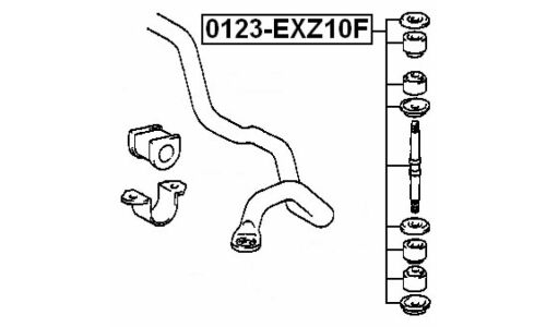 Стойка стабилизатора (линк) Febest, арт. 0123-EXZ10F
