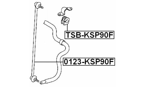 Стойка стабилизатора (линк) Febest, арт. 0123-KSP90F