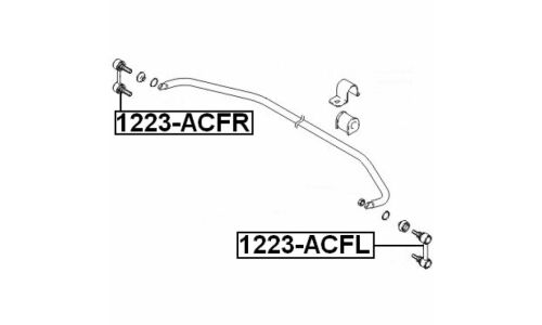 Стойка стабилизатора (линк) Febest, передняя, левая, арт. 1223-ACFL