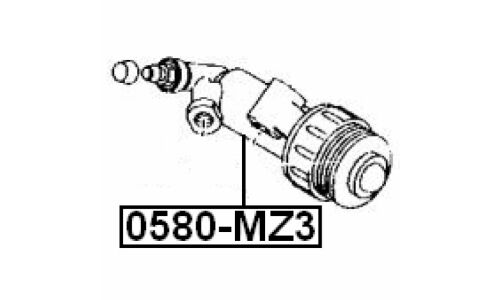 Цилиндр сцепления рабочий Febest, арт. 0580-MZ3