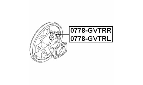 Рабочий тормозной цилиндр Febest, задний, правый, арт. 0778-GVTRR