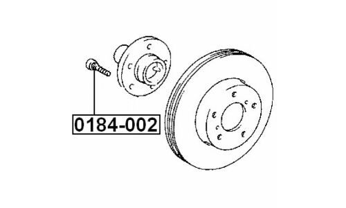 Шпилька колесная Febest 0184-002, для Toyota / Lexus, M12x1.5(R), длина 40мм, 1 шт