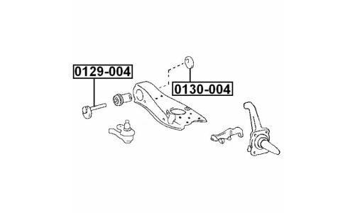 Шайба-эксцентрик Febest 0130-004, для Toyota (OEM 48198-27010)