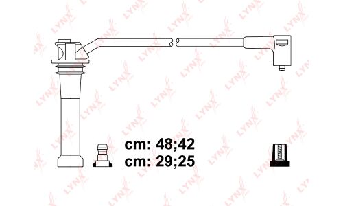 Комплект высоковольтных проводов (класс F) LYNXauto, арт. SPC5114