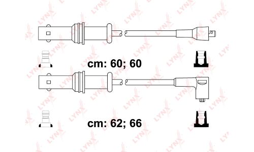 Комплект высоковольтных проводов (класс F) LYNXauto, арт. SPC7106