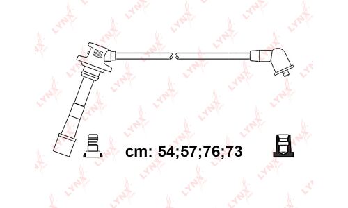 Провода высоковольтные LYNXauto, класс F, комплект 4 шт, арт. SPC7576