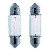 Лампа Osram Ultra Life Festoon C5W (SV8.5, T10x35), 12В, 5Вт, комплект 2 шт, арт. 6418ULT-02B