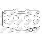 Колодки тормозные дисковые NiBK, комплект на ось (4 шт), арт. PN1242