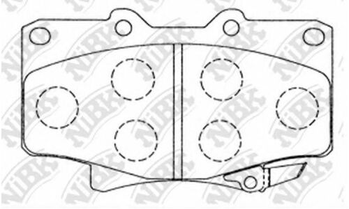 Колодки тормозные дисковые NiBK, комплект на ось (4 шт), арт. PN1242