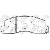 Колодки тормозные дисковые NiBK, комплект на ось (4 шт), арт. PN1388