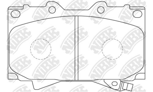 Колодки тормозные дисковые NiBK, комплект на ось (4 шт), арт. PN1411