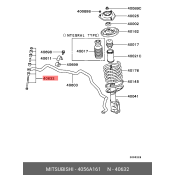 Стойка стабилизатора (линк) Mitsubishi, передняя, арт. 4056A161