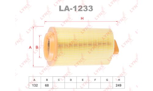 Фильтр воздушный LYNXauto, арт. LA-1233