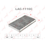 Фильтр салонный LYNXauto, угольный, арт. LAC-1116C