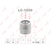 Фильтр масляный LYNXauto, арт. LC-1220