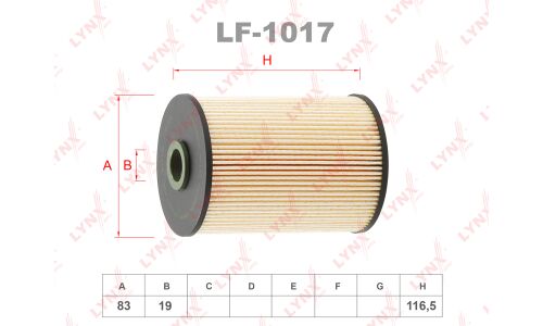 Фильтр топливный LYNXauto, арт. LF-1017