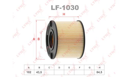Фильтр топливный (картридж) LYNXauto, арт. LF-1030