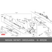 Наконечник рулевой тяги | перед прав Nissan, арт. D8520-JA00A