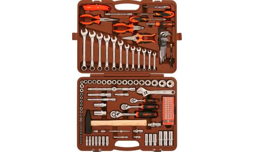 Набор инструментов Ombra, под размеры 1/2, 1/4", 3/8", комплект 131 предметов, арт. OMT131S