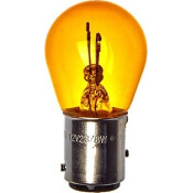 Лампа Koito P23/8W (BAY15d, S25), 12В, 23/8Вт, оранжевая, арт. 4523Y