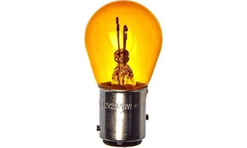 Лампа Koito P23/8W (BAY15d, S25), 12В, 23/8Вт, оранжевая, арт. 4523Y