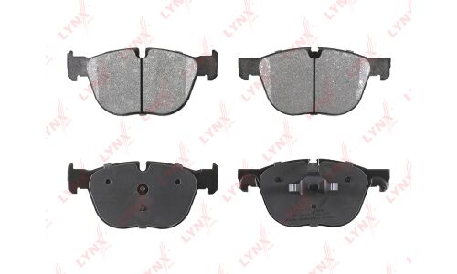 Колодки тормозные дисковые LYNXauto передние, комплект на ось (4 шт), арт. BD-1417
