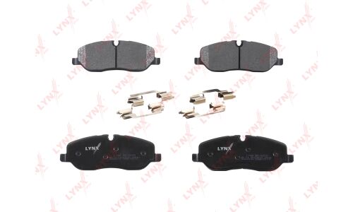 Колодки тормозные дисковые LYNXauto передние, комплект на ось (4 шт), арт. BD-5003