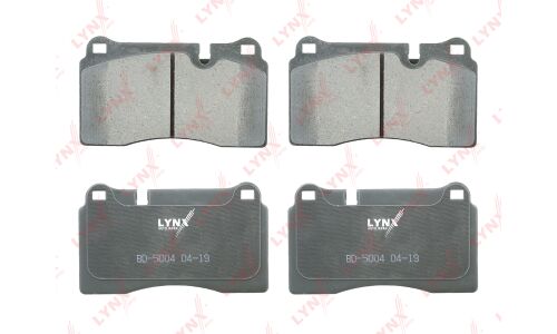 Колодки тормозные дисковые LYNXauto, комплект на ось (4 шт), арт. BD-5004