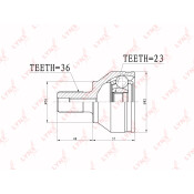 ШРУС LYNXauto, внешний, арт. CO-3627