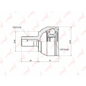 ШРУС LYNXauto, внешний, арт. CO-3632