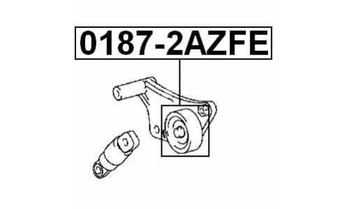 Ролик натяжной комплект Febest, арт. 0187-2AZFE