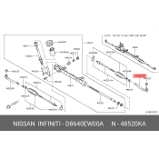 Наконечник рулевой тяги Nissan, левый, арт. D8640EW00A