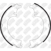 Колодки тормозные барабанные NiBK, комплект на ось (4 шт), арт. FN2232