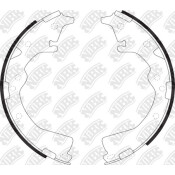 Колодки тормозные барабанные NiBK, комплект на ось (4 шт), арт. FN2252