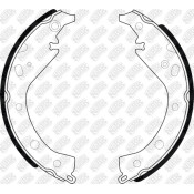 Колодки тормозные барабанные NiBK, комплект на ось (4 шт), арт. FN2358