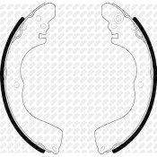 Колодки тормозные барабанные NiBK, комплект на ось (4 шт), арт. FN6723