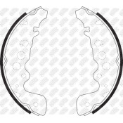 Колодки тормозные барабанные NiBK, комплект на ось (4 шт), арт. FN9958