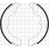 Колодки тормозные барабанные NiBK, комплект на ось (4 шт), арт. FN9959