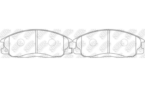 Колодки тормозные NiBK дисковые, арт. PN0103