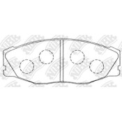 Колодки тормозные дисковые NiBK, комплект на ось (4 шт), арт. PN1157