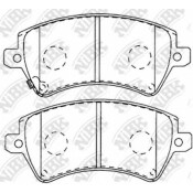 Колодки тормозные дисковые NIBK Original, передние, комплект на ось (4 шт), арт. PN1224
