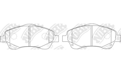 Колодки тормозные NiBK дисковые, арт. PN1233