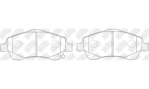 Колодки тормозные NiBK дисковые, арт. PN1233