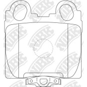 Колодки тормозные дисковые NiBK, комплект на ось (4 шт), арт. PN1421